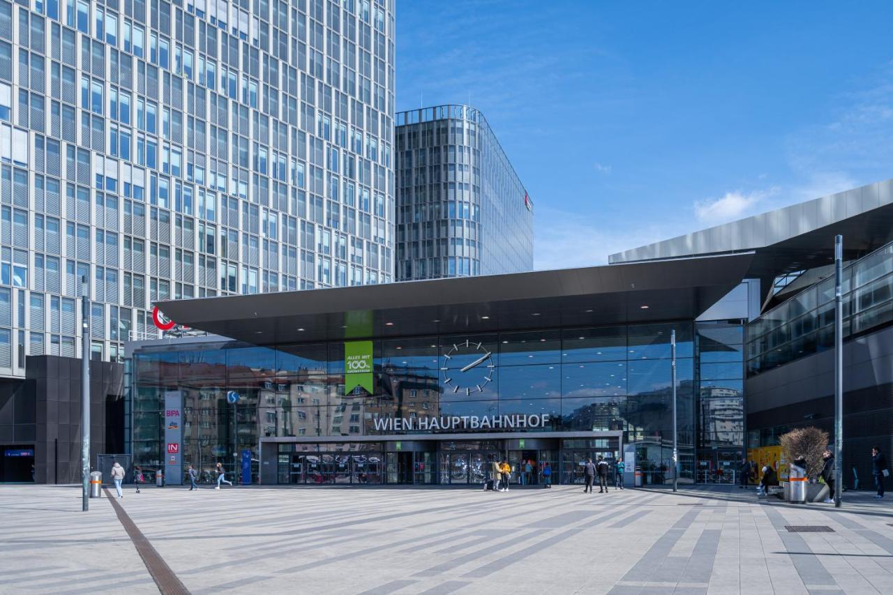 Whats-App Self-Check-In - Paerchen Wohnung Am Hauptbahnhof ウィーン エクステリア 写真