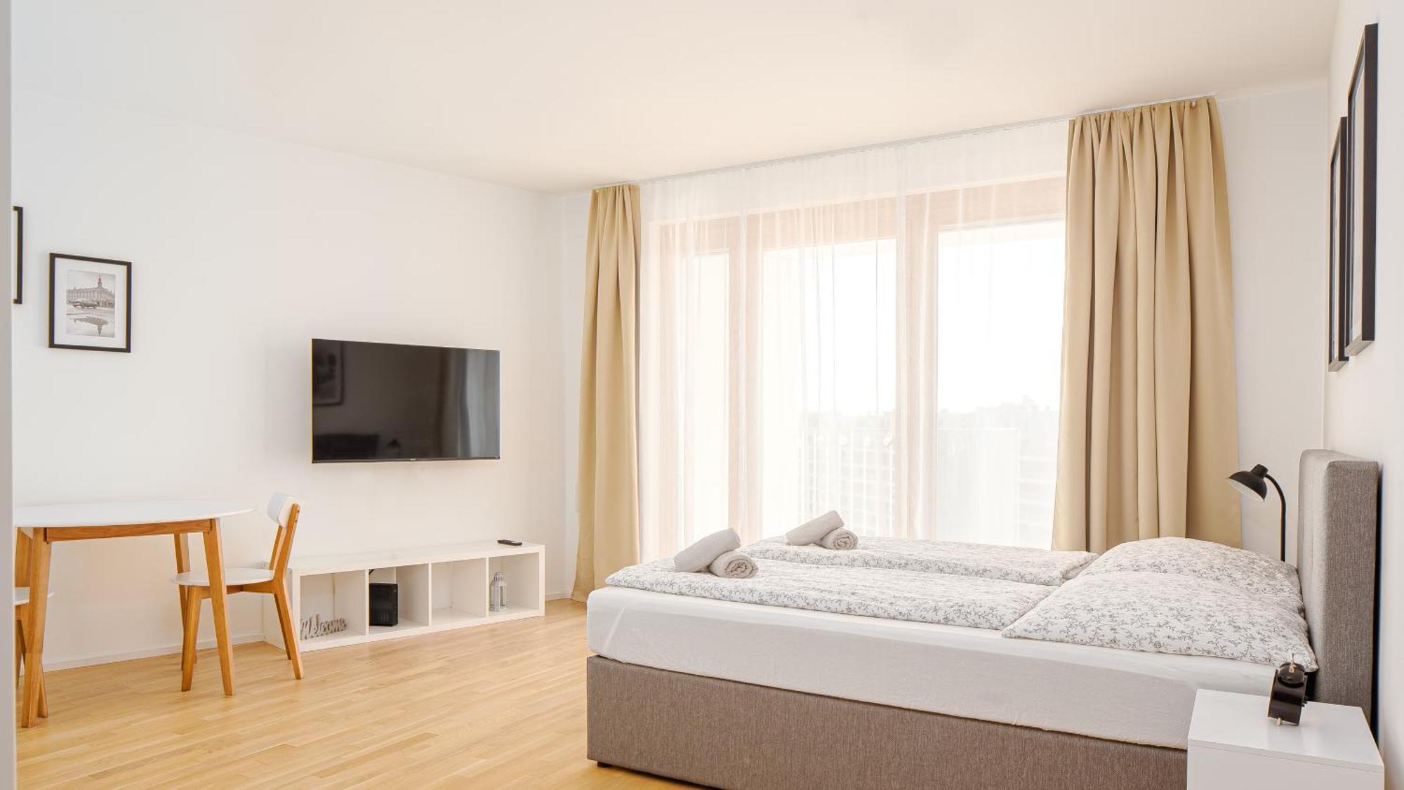 Whats-App Self-Check-In - Paerchen Wohnung Am Hauptbahnhof ウィーン 部屋 写真
