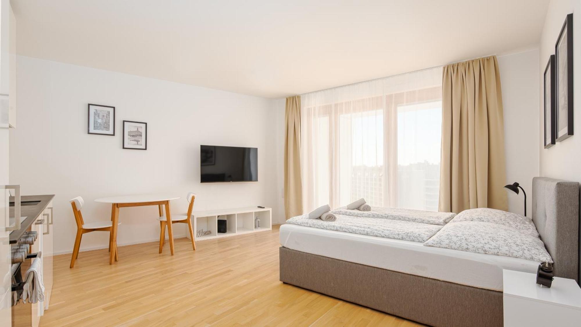 Whats-App Self-Check-In - Paerchen Wohnung Am Hauptbahnhof ウィーン 部屋 写真